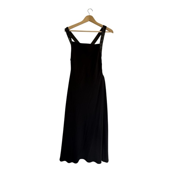 Ralph Lauren Black Sequin Strap Chemise - Picture 1 of 11